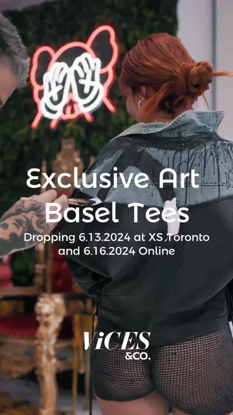 Release film for the ViCES & Co. Art Basel tee drop.